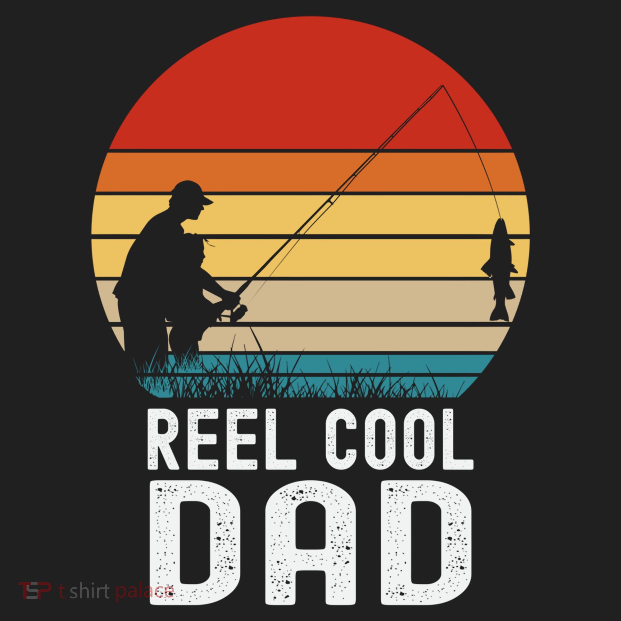 Reel Cool Dad Grandad Fisher Daddy Father's Day Fishing Gift Beanie