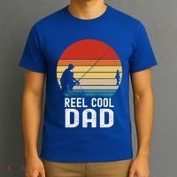 Reel Cool Dad Grandad Fisher Daddy Father's Day Fishing Gift T-Shirt thumb 3