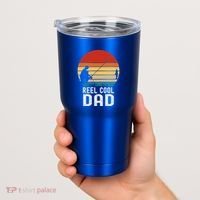 Reel Cool Dad Grandad Fisher Daddy Father's Day Fishing Gift Tumbler thumb 2