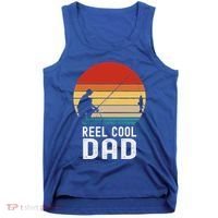 Reel Cool Dad Grandad Fisher Daddy Father's Day Fishing Gift Tank Top thumb 0