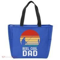 Reel Cool Dad Grandad Fisher Daddy Father's Day Fishing Gift Tote Bag thumb 0
