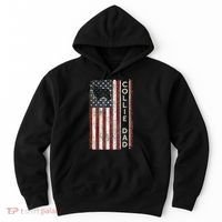 Rough Collie Dad 4th July American Flag Fathers Day Hoodie thumb 0