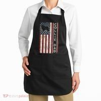 Rough Collie Dad 4th July American Flag Fathers Day Apron thumb 2