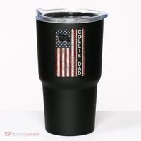 Rough Collie Dad 4th July American Flag Fathers Day Tumbler thumb 0