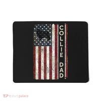 Rough Collie Dad 4th July American Flag Fathers Day Mousepad thumb 0