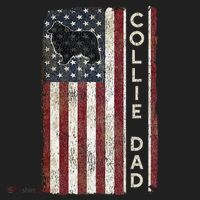Rough Collie Dad 4th July American Flag Fathers Day Hat thumb 2