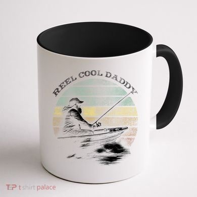 Reel Cool Daddy Fishing Coffee Mug back