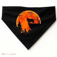 Rough Collie Dog And Moon Halloween Costume Dog Lover USA-Made Doggie Bandana thumb 0