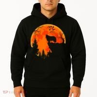 Rough Collie Dog And Moon Halloween Costume Dog Lover Hoodie thumb 2