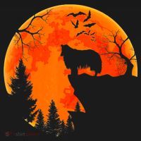 Rough Collie Dog And Moon Halloween Costume Dog Lover Long Sleeve Shirt thumb 2