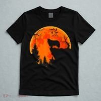 Rough Collie Dog And Moon Halloween Costume Dog Lover T-Shirt thumb 5