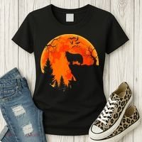 Rough Collie Dog And Moon Halloween Costume Dog Lover Women's T-Shirt thumb 3