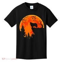 Rough Collie Dog And Moon Halloween Costume Dog Lover Kids T-Shirt thumb 0
