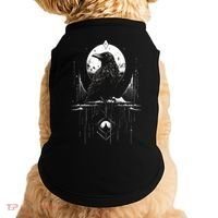 Raven Crow Dark Bird Witchcraft Omens Midnight Moon Night Mystic Folklore Magic Doggie Tank thumb 0