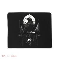 Raven Crow Dark Bird Witchcraft Omens Midnight Moon Night Mystic Folklore Magic Mousepad thumb 0