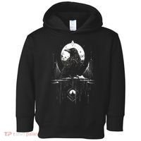 Raven Crow Dark Bird Witchcraft Omens Midnight Moon Night Mystic Folklore Magic Toddler Hoodie thumb 0