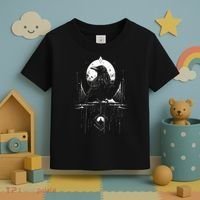 Raven Crow Dark Bird Witchcraft Omens Midnight Moon Night Mystic Folklore Magic Toddler T-Shirt thumb 3