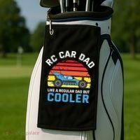 RC Car Dad Like A Regular Dad But Cooler RC Racing Lover Golf Towel thumb 2