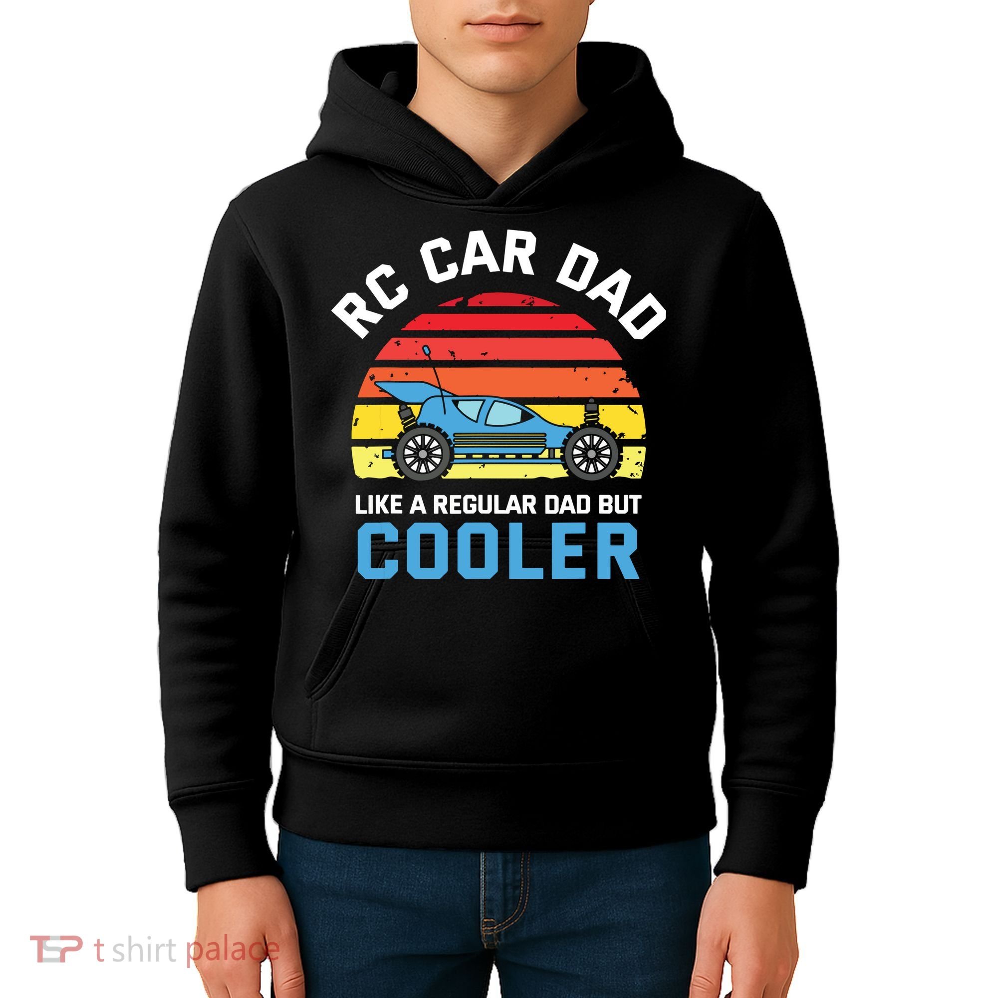 RC Car Dad Like A Regular Dad But Cooler RC Racing Lover Kids Hoodie