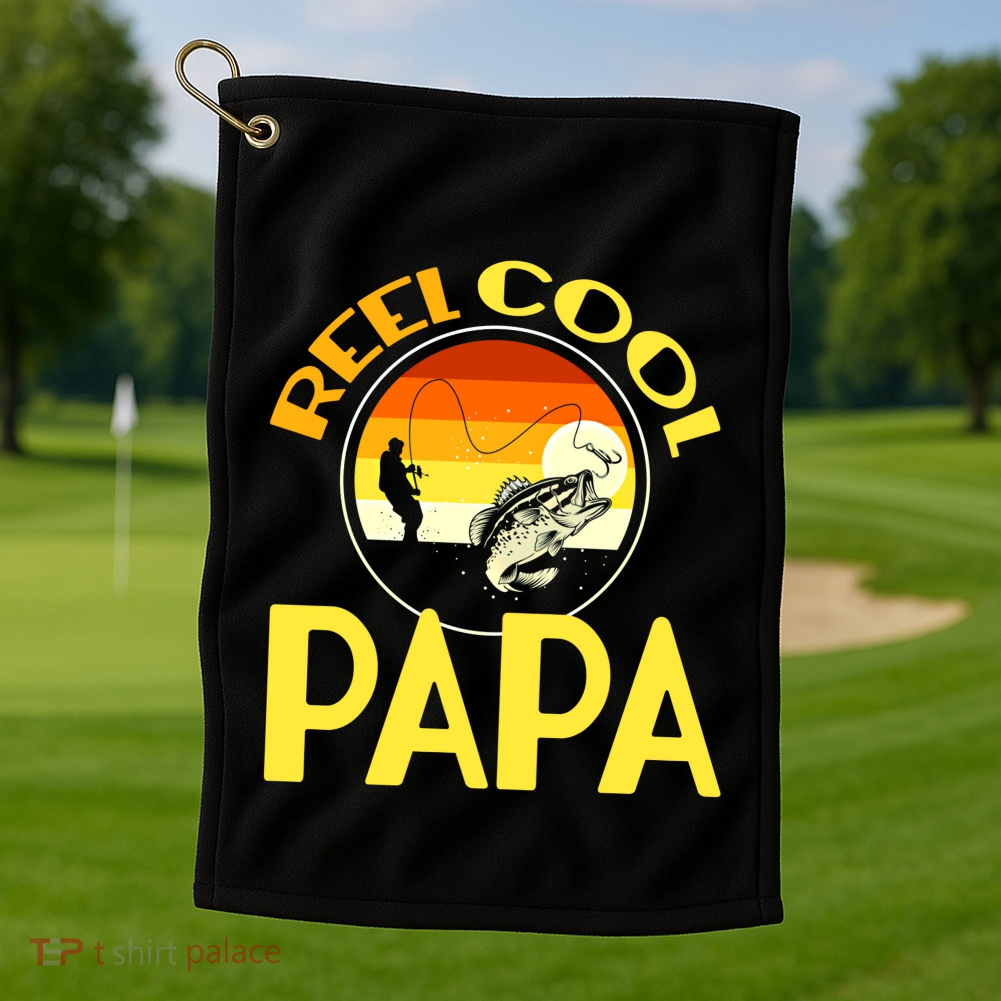 Reel Cool Dad Meaningful Gift Reel Cool Papa Meaningful Gift Golf Towel