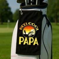 Reel Cool Dad Meaningful Gift Reel Cool Papa Meaningful Gift Golf Towel thumb 2