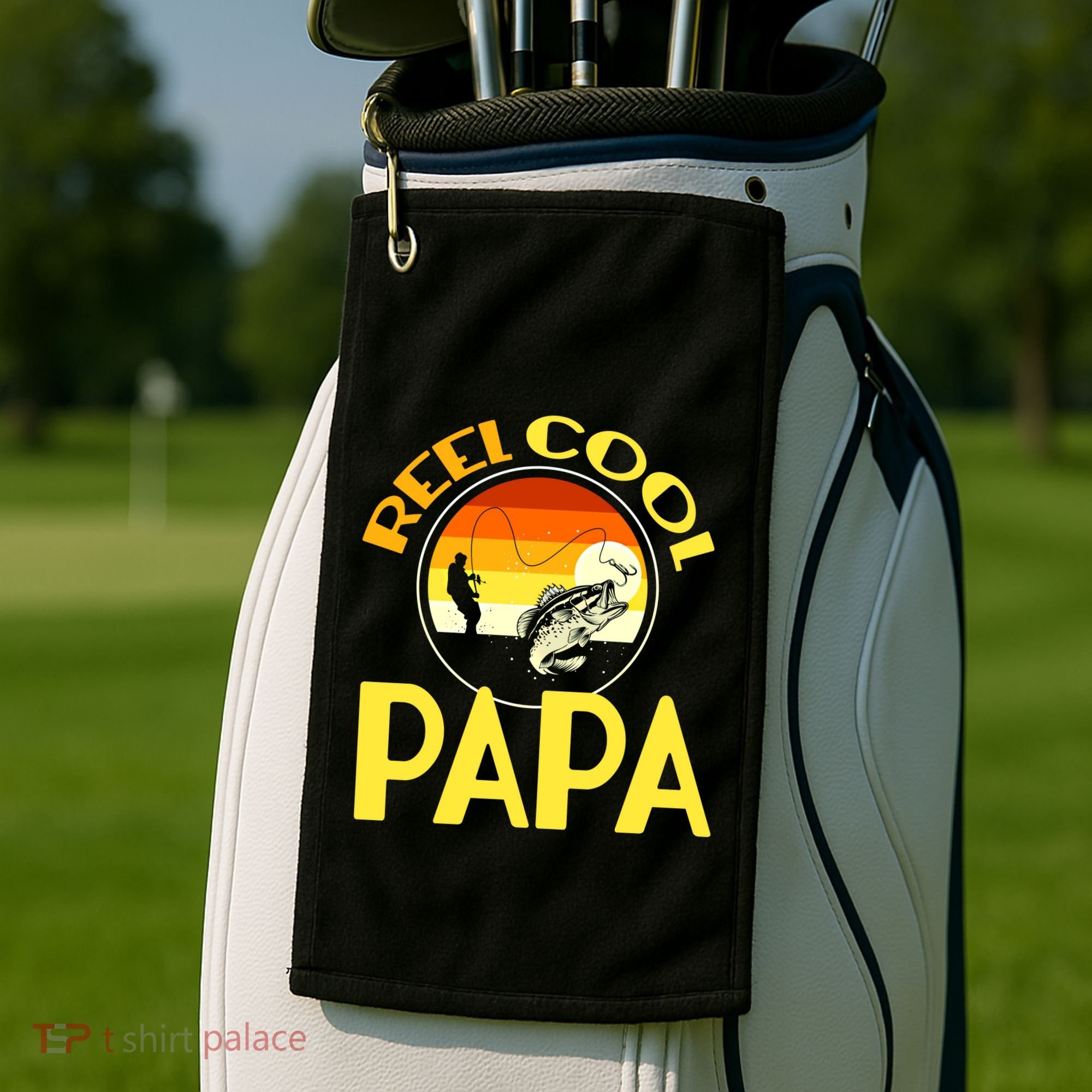 Reel Cool Dad Meaningful Gift Reel Cool Papa Meaningful Gift Golf Towel