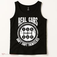 Race Car Driver Gift Real Cars Don't Shift Themselves Tank Top thumb 2