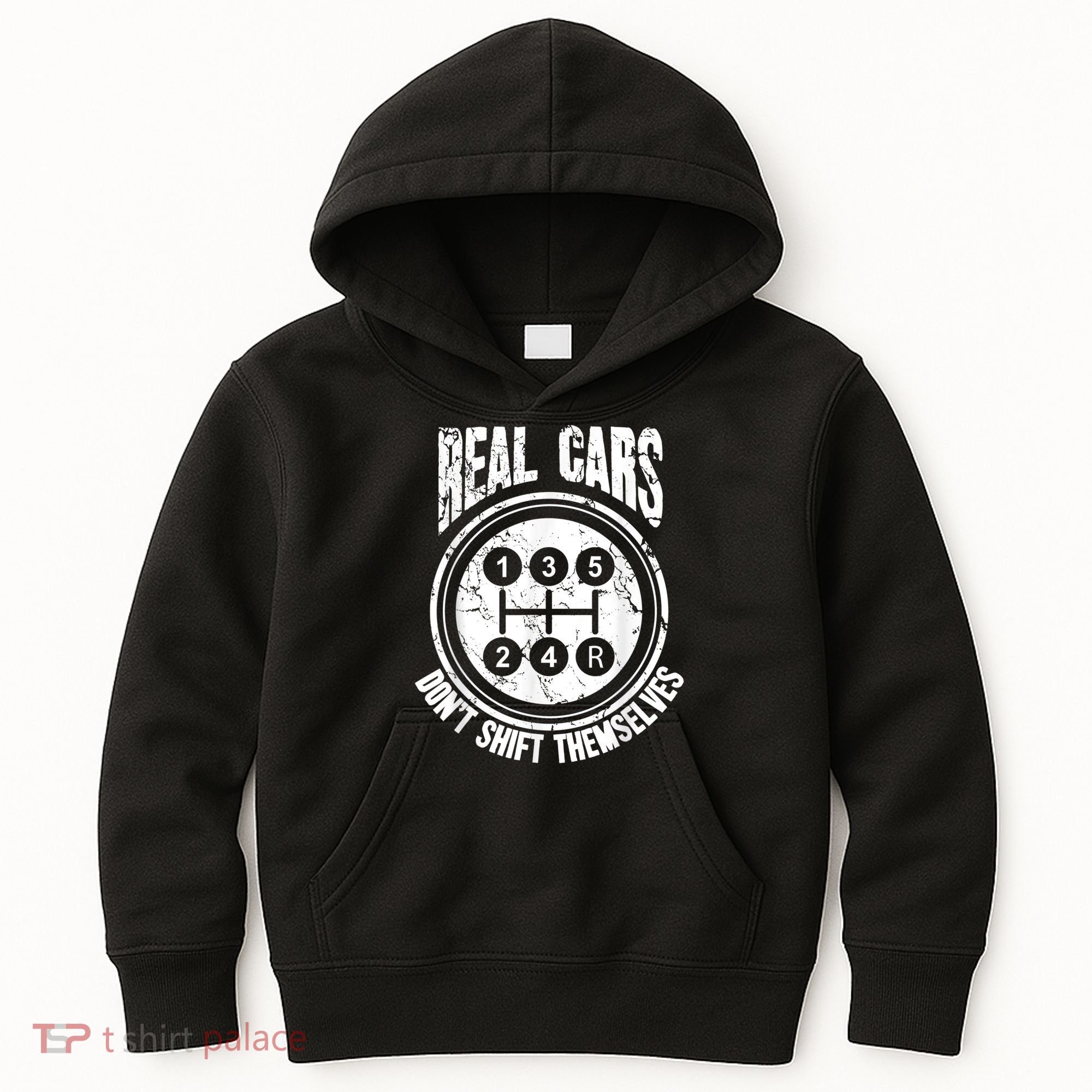 Race Car Driver Gift Real Cars Don't Shift Themselves Kids Hoodie