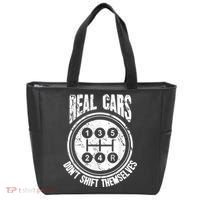 Race Car Driver Gift Real Cars Don't Shift Themselves Tote Bag thumb 0
