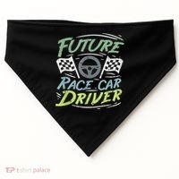 Race Car Driver Kids Racing Driver USA-Made Doggie Bandana thumb 0