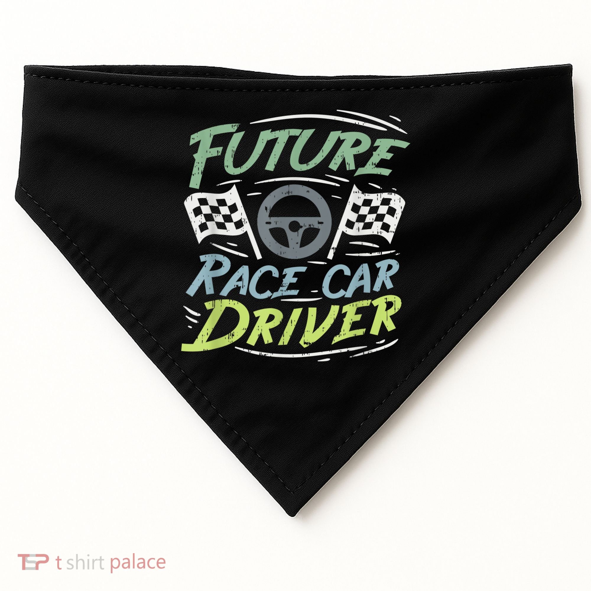 Race Car Driver Kids Racing Driver USA-Made Doggie Bandana