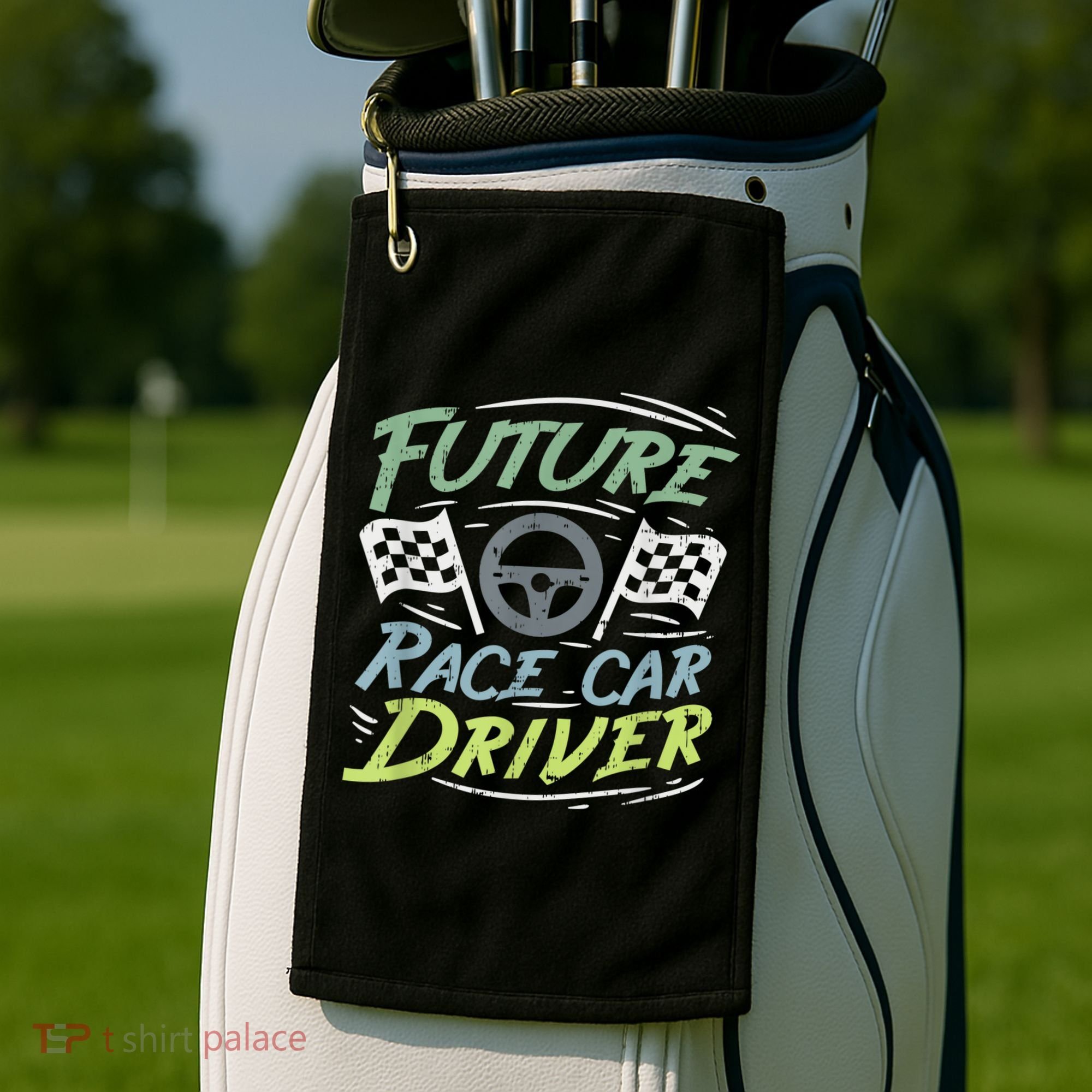 Race Car Driver Kids Racing Driver Golf Towel