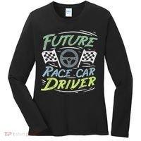 Race Car Driver Kids Racing Driver Women's Long Sleeve Shirt thumb 0