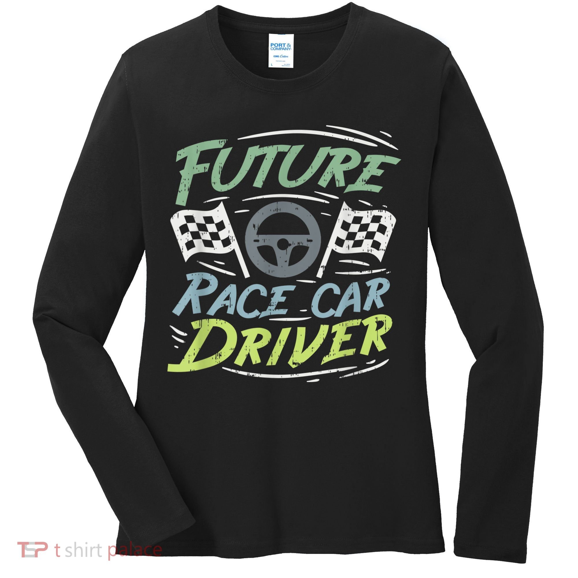 Race Car Driver Kids Racing Driver Women's Long Sleeve Shirt