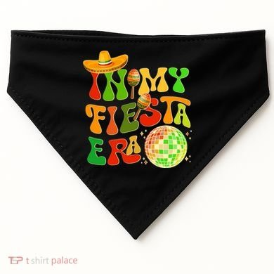 Retro Cinco De Mayo In My Fiesta Era USA-Made Doggie Bandana