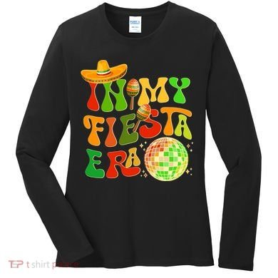 Retro Cinco De Mayo In My Fiesta Era Women's Long Sleeve Shirt