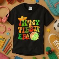 Retro Cinco De Mayo In My Fiesta Era Kids T-Shirt thumb 3