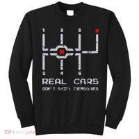 Real Cars Don't Shift Themselves Distressed Drifting Sweatshirt thumb 0