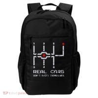 Real Cars Don't Shift Themselves Distressed Drifting Backpack thumb 0