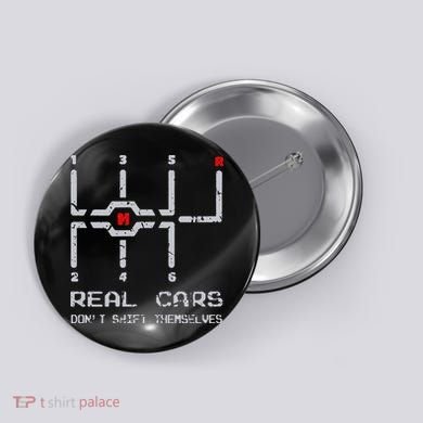Real Cars Don't Shift Themselves Distressed Drifting Button