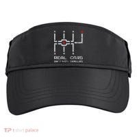 Real Cars Don't Shift Themselves Distressed Drifting Adult Drive Performance Visor thumb 0
