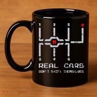 Real Cars Don't Shift Themselves Distressed Drifting 11oz C Handle Ceramic Mug thumb 4