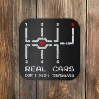 Real Cars Don't Shift Themselves Distressed Drifting Coaster thumb 0