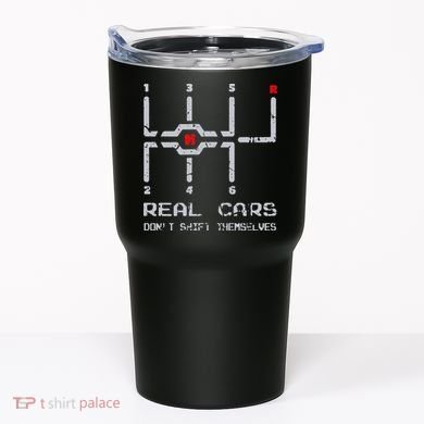 Real Cars Don't Shift Themselves Distressed Drifting Tumbler