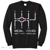 Real Cars Don't Shift Themselves Distressed Drifting Tall Sweatshirt thumb 0