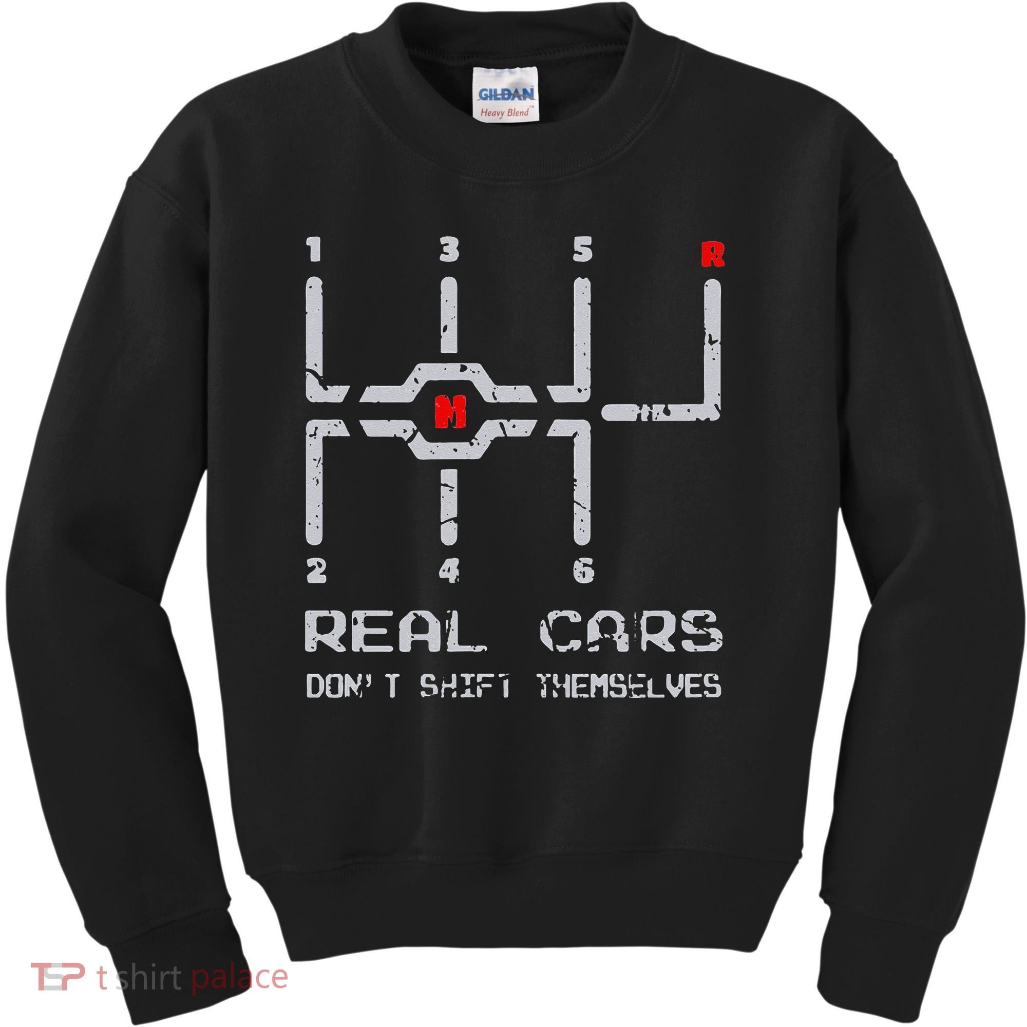 Real Cars Don't Shift Themselves Distressed Drifting Kids Sweatshirt