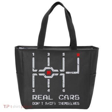 Real Cars Don't Shift Themselves Distressed Drifting Bag