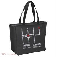 Real Cars Don't Shift Themselves Distressed Drifting Tote Bag thumb 2