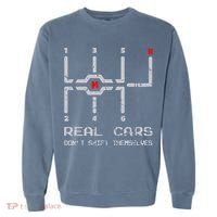 Real Cars Don't Shift Themselves Distressed Drifting Garment-Dyed Sweatshirt thumb 0