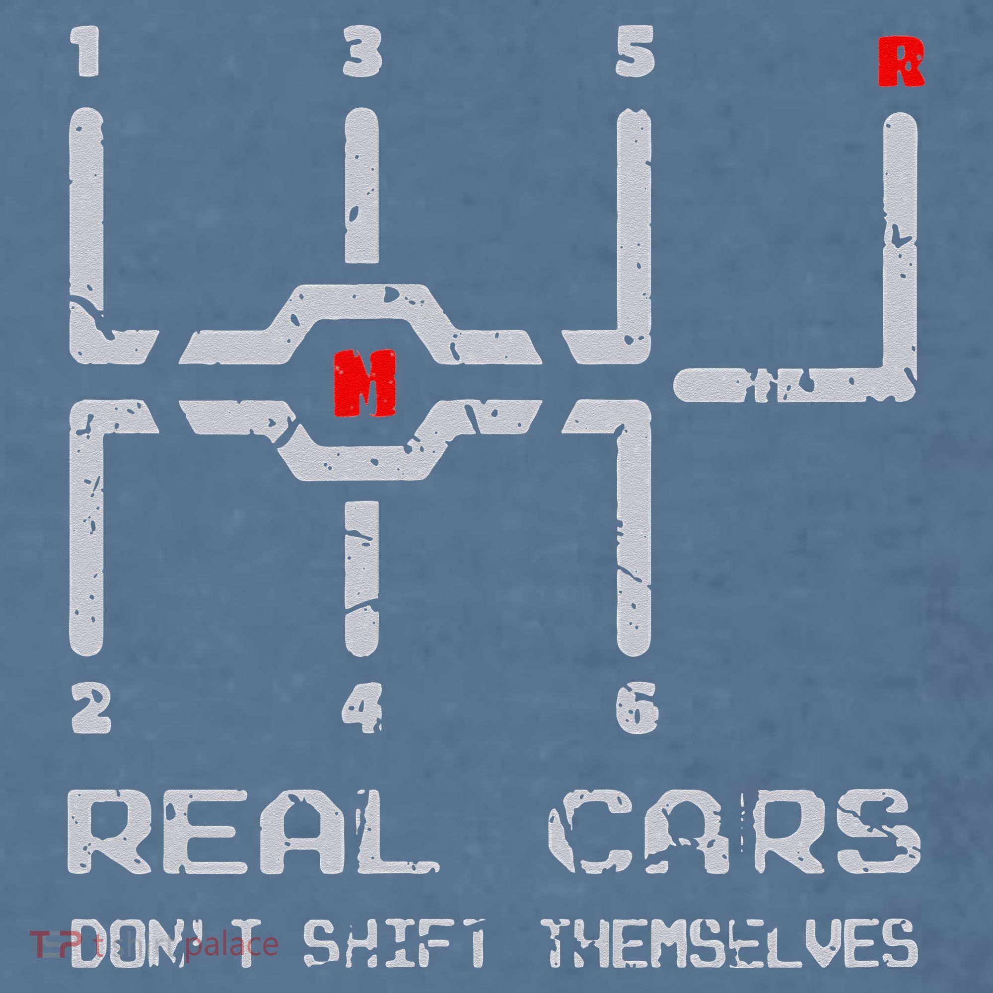 Real Cars Don't Shift Themselves Distressed Drifting Garment-Dyed Sweatshirt